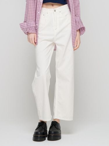 Straight semi-wide pants (cream) - CARGOBROS - Modalova