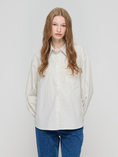 Basic Stripe Shirt (White Green) - CARGOBROS - Modalova