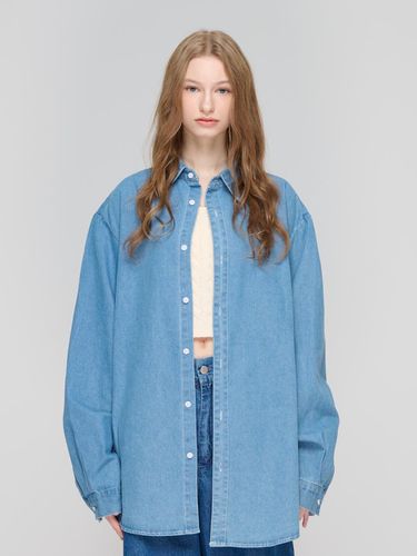 Oversized denim shirt (light blue) - CARGOBROS - Modalova