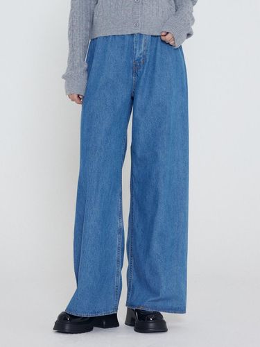 BANDING denim wide pants () - CARGOBROS - Modalova