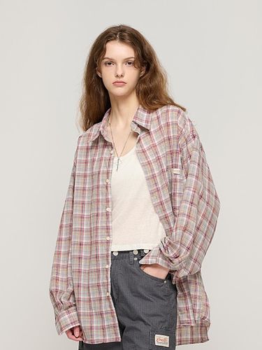 Lightweight Oversized Checkered Shirt () - CARGOBROS - Modalova