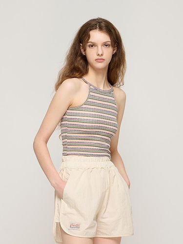 Stripe Halterneck Cropped Top () - CARGOBROS - Modalova