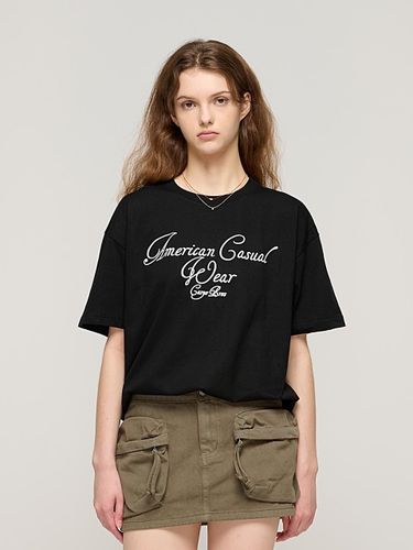 Artwork cursive lettering short-sleeved T-shirt () - CARGOBROS - Modalova