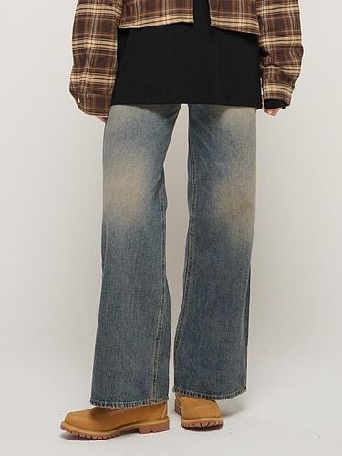 Relaxed loose fit washed denim pants () - CARGOBROS - Modalova