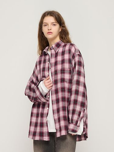 Four Seasons Cotton Oversized Checkered Shirt () - CARGOBROS - Modalova