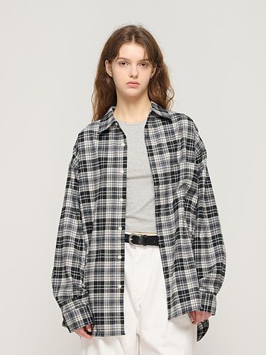 Soft Warm Overfit Checkered Shirt () - CARGOBROS - Modalova