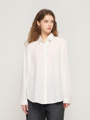 Essential Basic Cotton Shirt (White) - CARGOBROS - Modalova