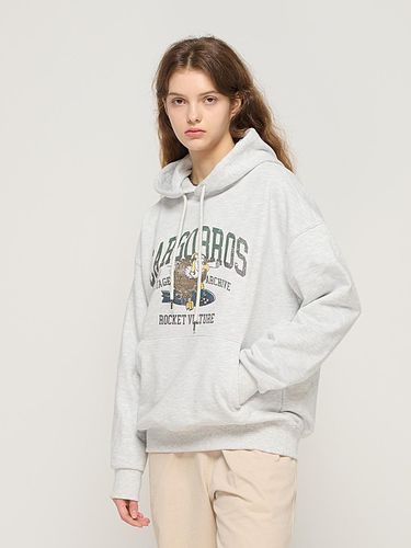 Eagles Printed Hooded T-Shirt (Light Gray) - CARGOBROS - Modalova