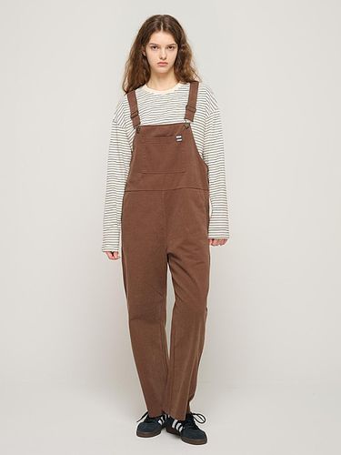 Wide Cotton Overall Pants (Brown) - CARGOBROS - Modalova