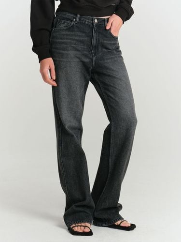 Washed Denim Pants - Black - MAGJAY - Modalova