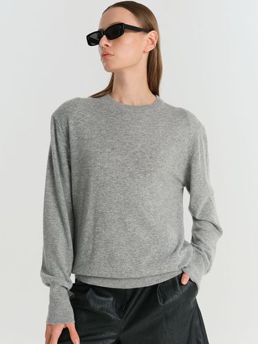 Round Neck Knitwear - Light Gray - MAGJAY - Modalova