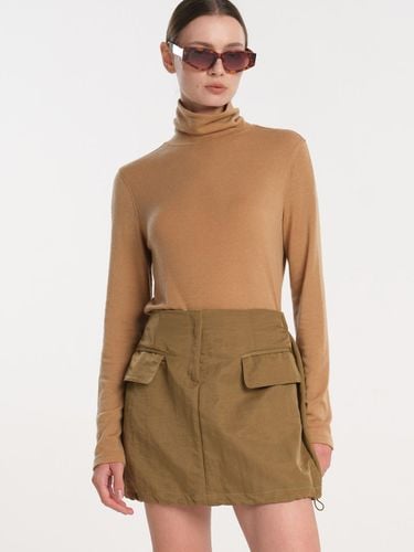 String cargo short skirt - camel - MAGJAY - Modalova