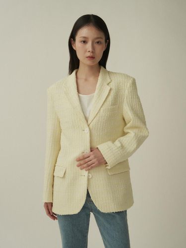 Blume Tweed Jacket [Yellow] - MUARMUS - Modalova