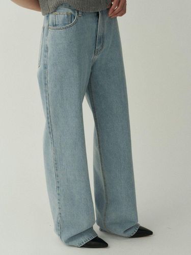 Vintage Wide Denim [Blue] - MUARMUS - Modalova