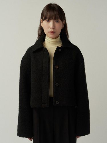 British Alpaca Jacket [Black] - MUARMUS - Modalova