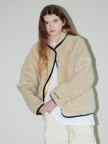 WOOL FUR PADDED JUMPER - THINK PLANT - Modalova