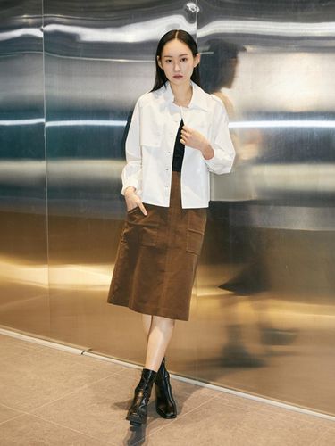 Corduroy pocket skirt - ILLUSELLE - Modalova