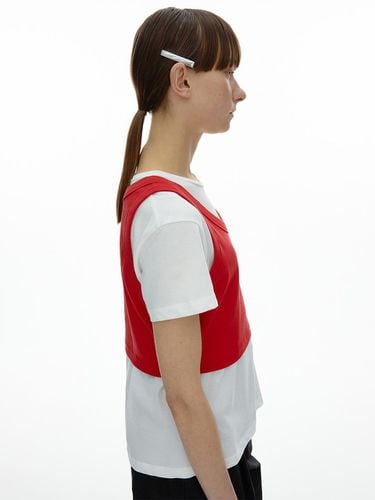 LAYERED SLEEVELESS_RED - septim - Modalova