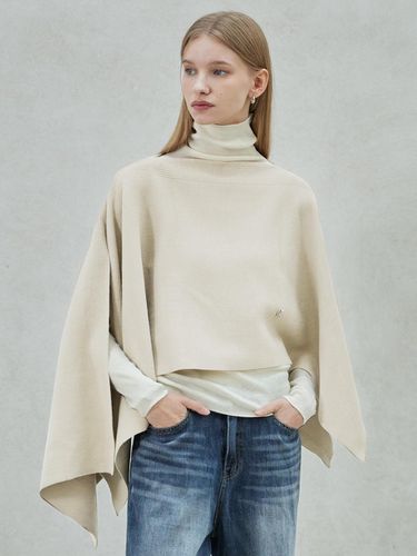 Minimal Knit Cape_Ivory - hyyk - Modalova