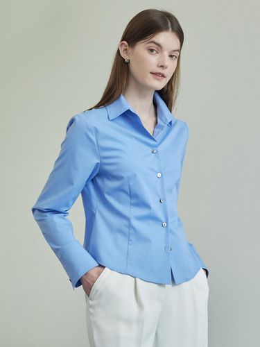 Standard Stretch Shirts Blouse_Blue - hyyk - Modalova