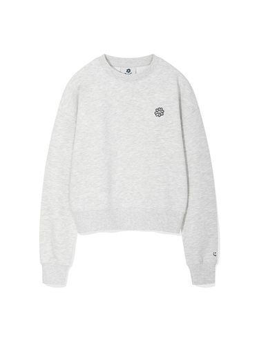 Women' Florie and Pen Crop Sweatshirt Light Gray - Wacky Willy - Modalova