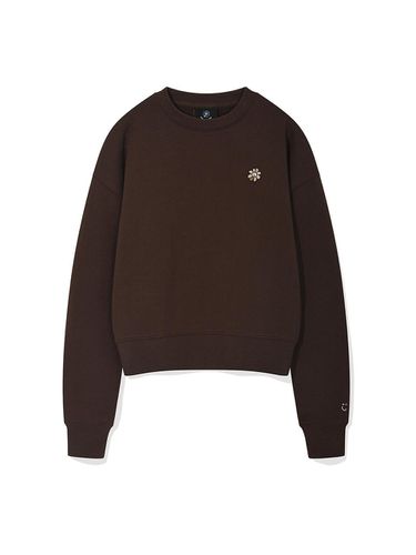 Women' Florie and Penn Cropped Sweatshirt Brown - Wacky Willy - Modalova