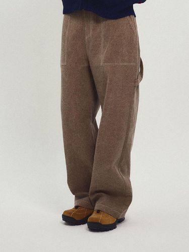 Washing Cotton Work Pants_Beige - MENASOO - Modalova