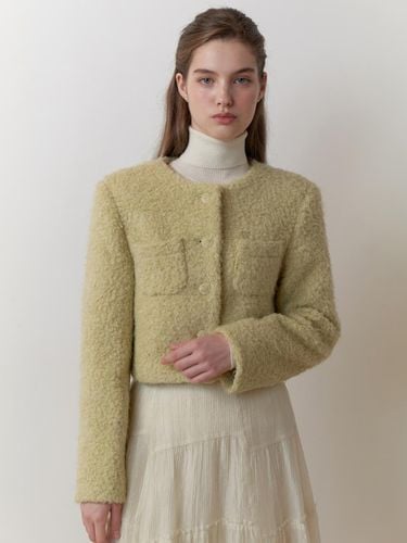 Pompon tweed jacket (melon) - RE_L - Modalova