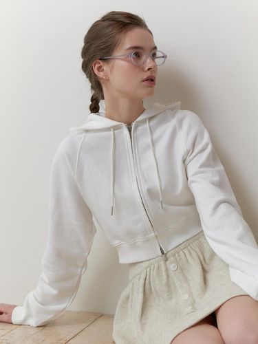 ReL hoodie zip up (white) - RE_L - Modalova