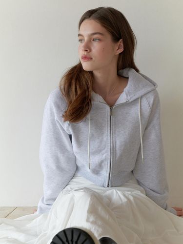 ReL hoodie zip up (melange gray) - RE_L - Modalova