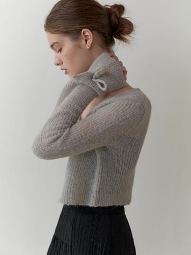 Yuzu ribbon cardigan (gray) - RE_L - Modalova