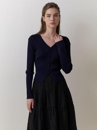 Liatris knit cardigan (navy) - RE_L - Modalova