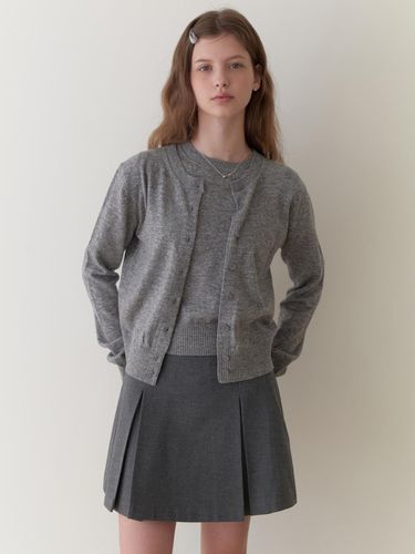 Pea wool cardigan (gray) - RE_L - Modalova