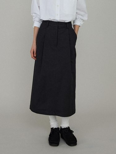 Le cotton skirt_black - L’EAU - Modalova