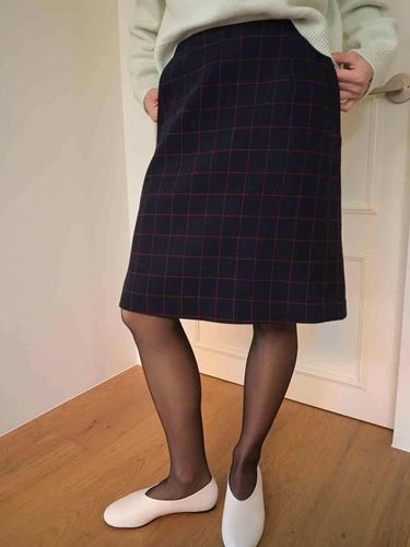 Stove Wool Skirt [Checked] - MUARMUS - Modalova