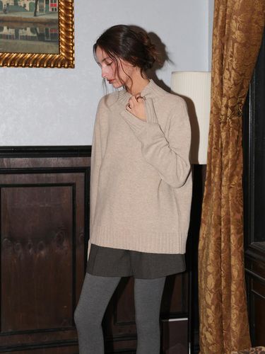 Classic Wool Cash Turtle Neck Knit () - NOMINATE - Modalova