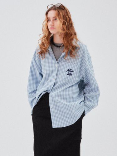 MJ Logo Check Shirt 2color - more jude - Modalova