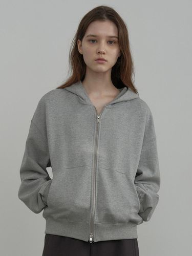 CLASSIC HOODIE ZIP UP_GREY - septim - Modalova