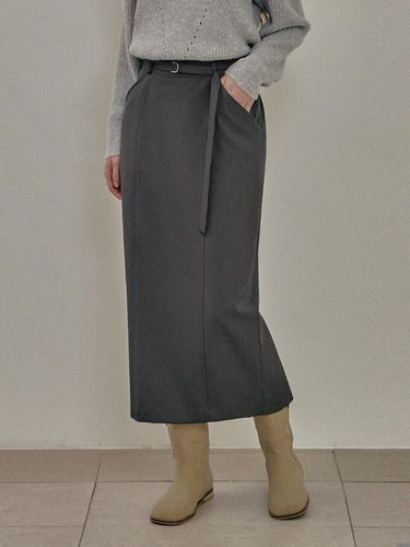 Purangpur Pintuck Long Skirt (belt set) - TWEE - Modalova