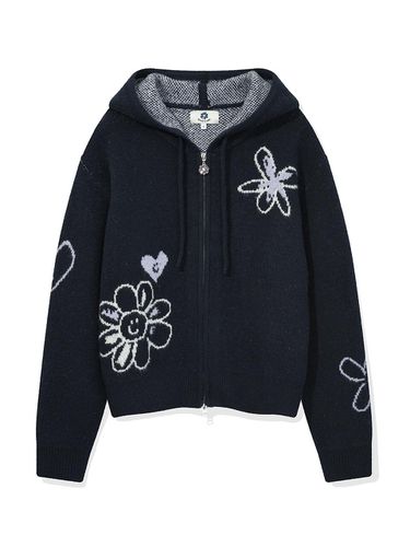 Women's Florie Hooded Cardigan Dark Navy - Wacky Willy - Modalova