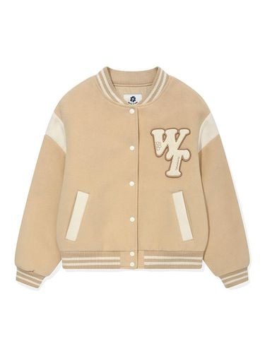 Women's Buklogo Varsity Jacket Beige - Wacky Willy - Modalova