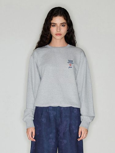 Good Luck Sweatshirt Melange Gray - FIVELINE - Modalova