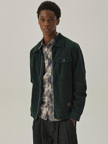 Hunter 5507 Corduroy Detroit Hunter Green Zip-Up J - MAGOODGAN - Modalova