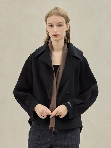 Cashmere Handmade Half Coat_Black - hyyk - Modalova