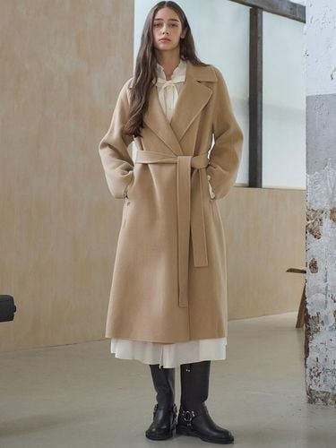 CASHMERE BELTED HANDMADE OPEN COAT - MITTE - Modalova