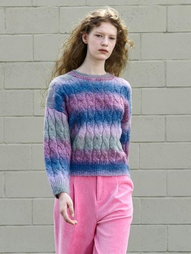 Gradient Cable Knit Pullover JYKT72WD - Jucy Judy - Modalova