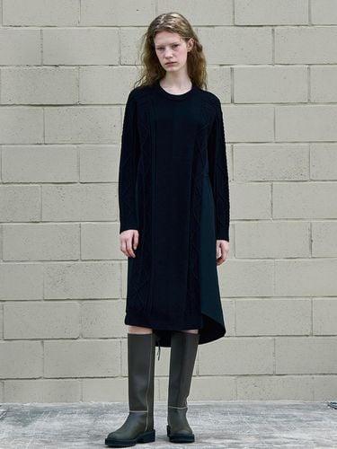 Knitwear+Woven Mix Oversized Fit Dress (MA1) JYOP7 - Jucy Judy - Modalova