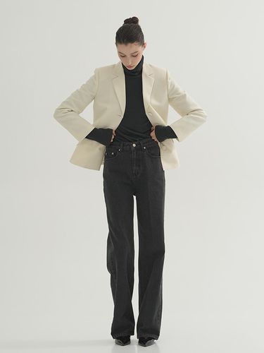 Classic Denim Trousers Black - UIJI - Modalova