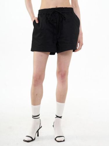 BANDED COTTON SHORTS_BLACK - Bquiet - Modalova