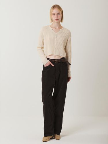 Pocket Corduroy Pants Black - RAVEROUS - Modalova